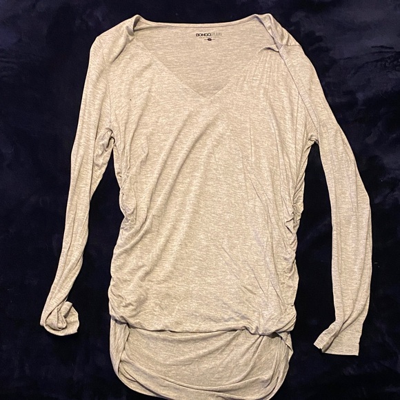 BONGO Light Gray Long Sleeve Tee - Picture 1 of 2